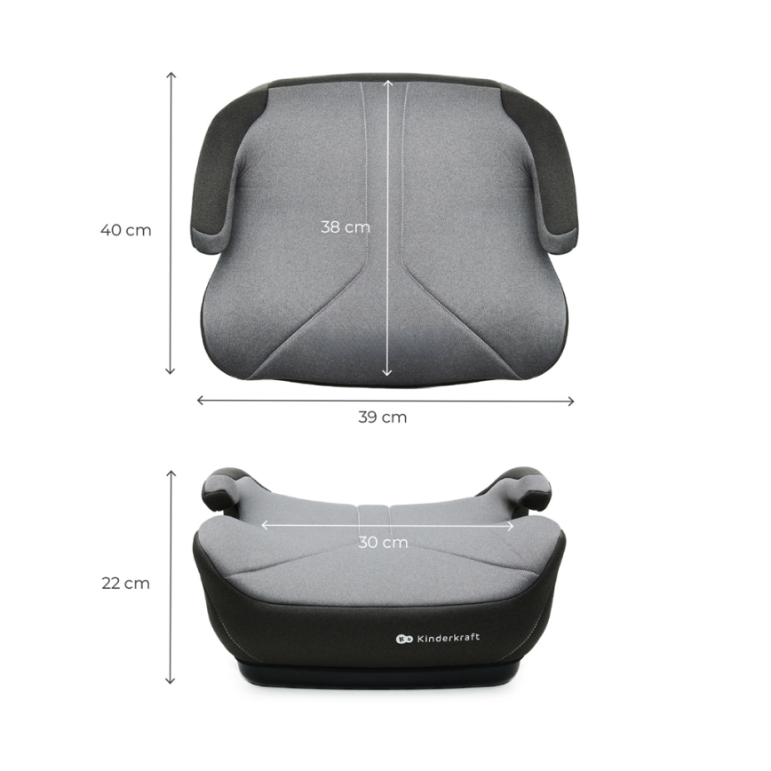 KINDERKRAFT - Înălțător auto I-BOOST 2 125–150 cm gri