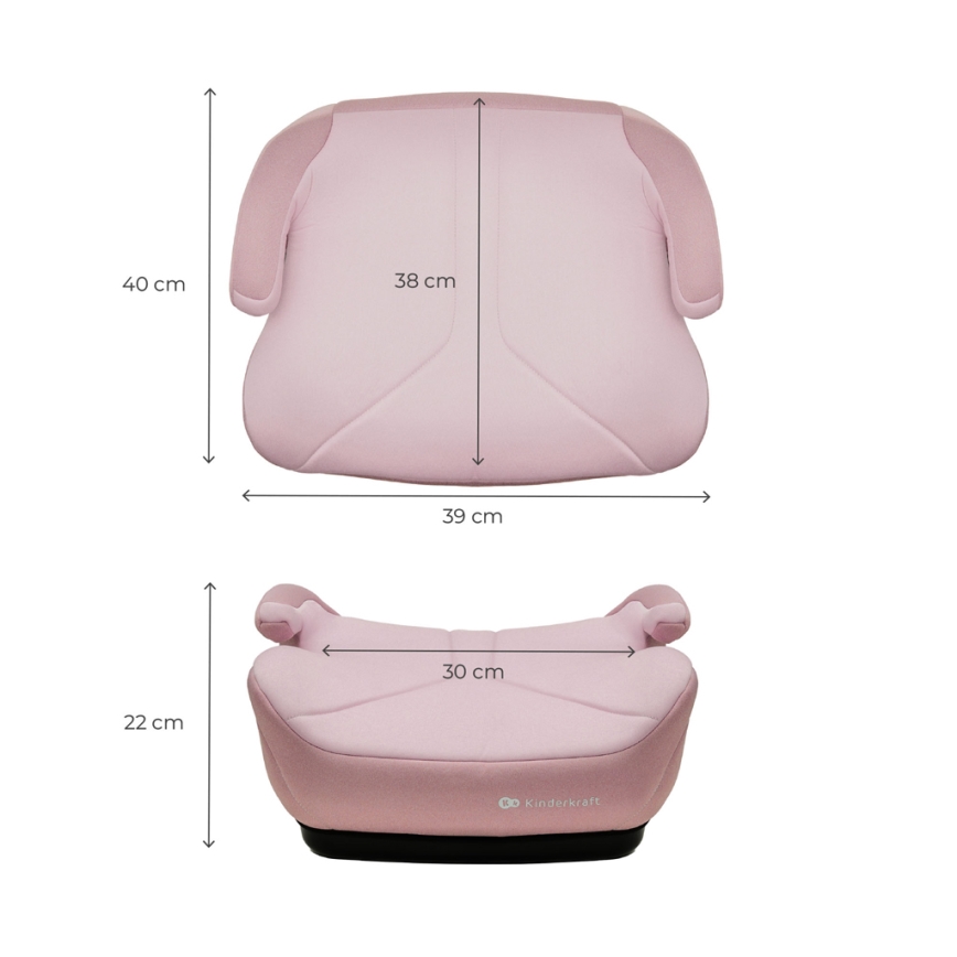 KINDERKRAFT - Înălțător auto I-BOOST 2 125–150 cm roz