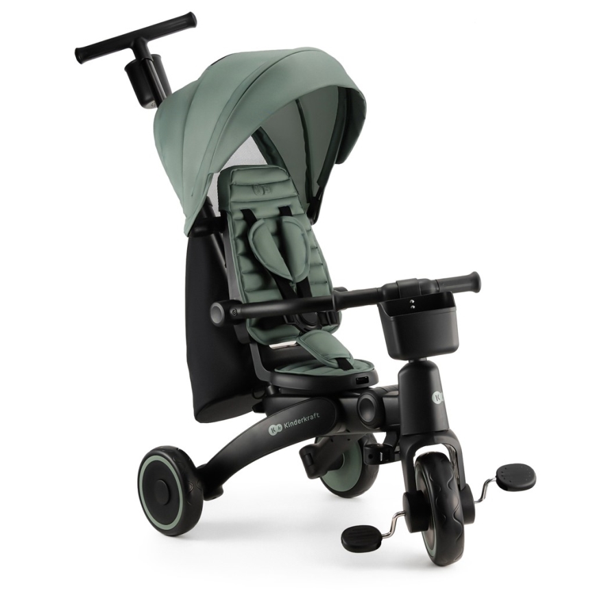 KINDERKRAFT - JAZZ 2 Tricicletă 4 în 1 pentru copii, verde