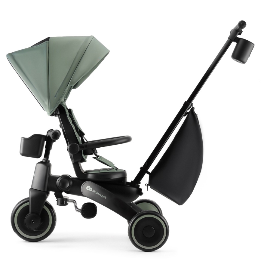 KINDERKRAFT - JAZZ 2 Tricicletă 4 în 1 pentru copii, verde