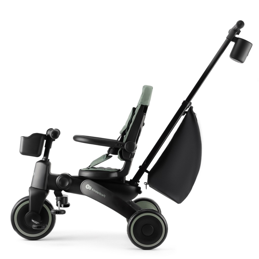 KINDERKRAFT - JAZZ 2 Tricicletă 4 în 1 pentru copii, verde