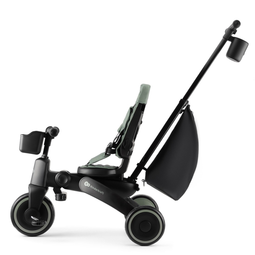 KINDERKRAFT - JAZZ 2 Tricicletă 4 în 1 pentru copii, verde