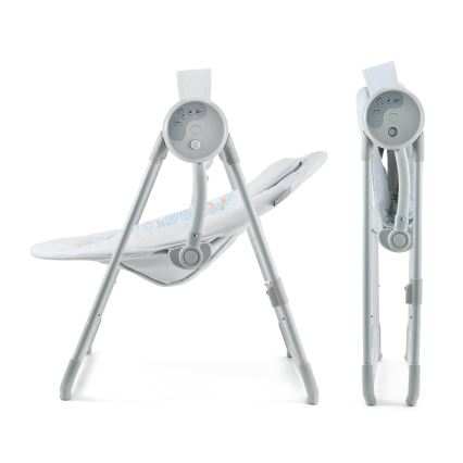 KINDERKRAFT - Leagăn pentru bebeluși SWINGEE, cu melodii, gri, 4xAAA/230V