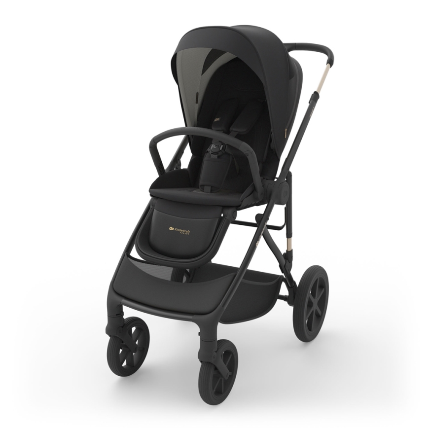 KINDERKRAFT PRIME 3 - Cărucior combinat 3-în-1, Venezian Black