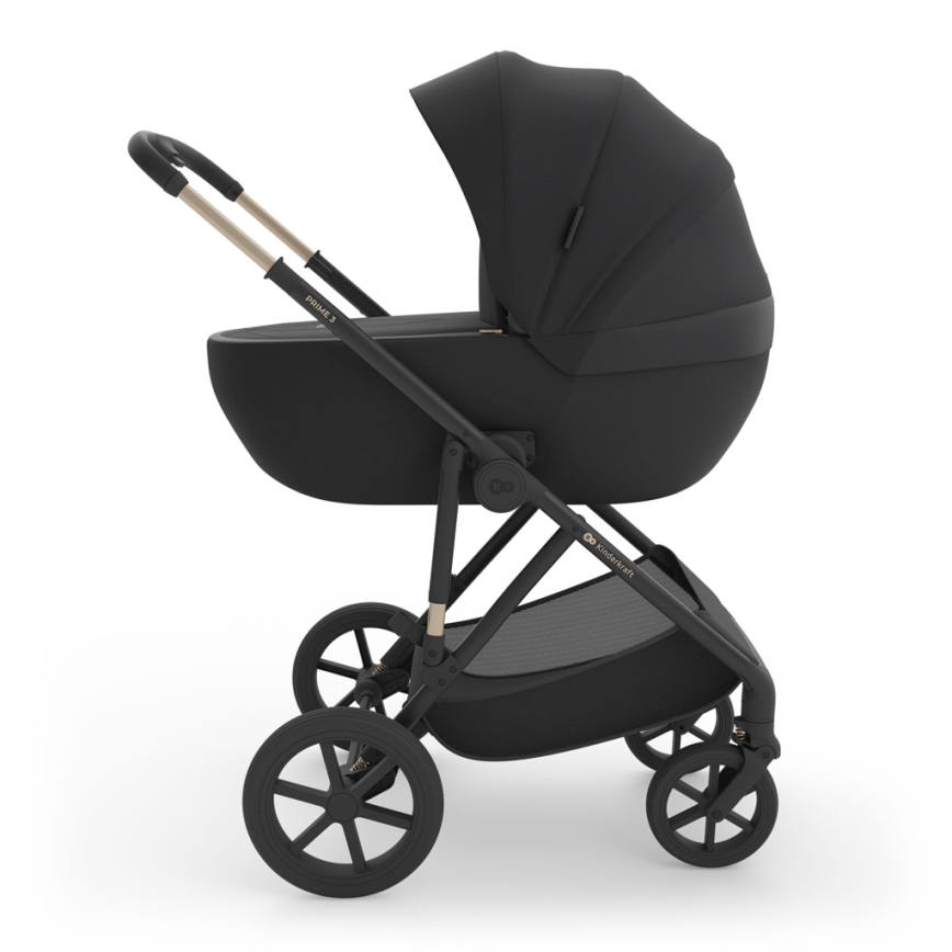 KINDERKRAFT PRIME 3 - Cărucior combinat 3-în-1, Venezian Black