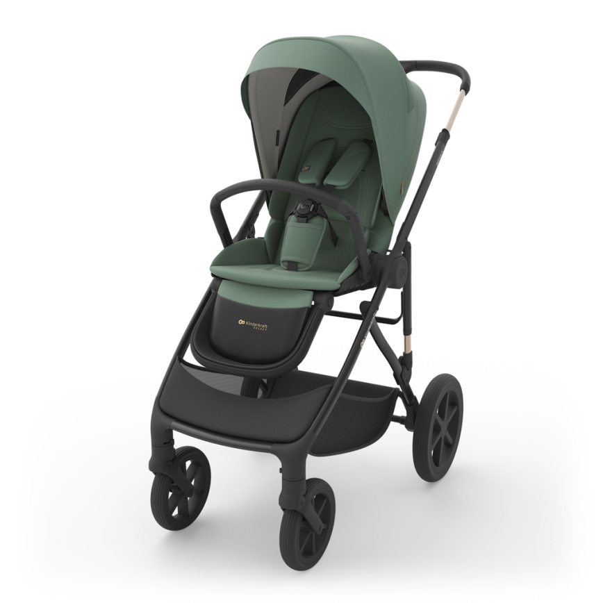 KINDERKRAFT PRIME 3 - Cărucior combinat 3 în 1, verde închis
