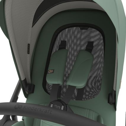 KINDERKRAFT PRIME 3 - Cărucior combinat 3 în 1, verde închis