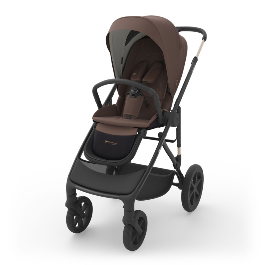 KINDERKRAFT PRIME 3 Velvet Mocca - cărucior combinat 3 în 1
