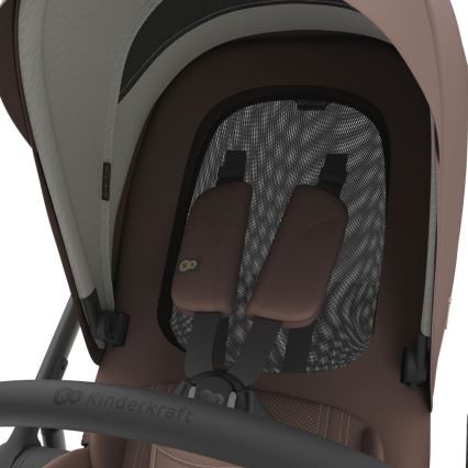 KINDERKRAFT PRIME 3 Velvet Mocca - cărucior combinat 3 în 1