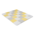 KINDERKRAFT - Puzzle din spumă LUNO 30 piese gri/galben