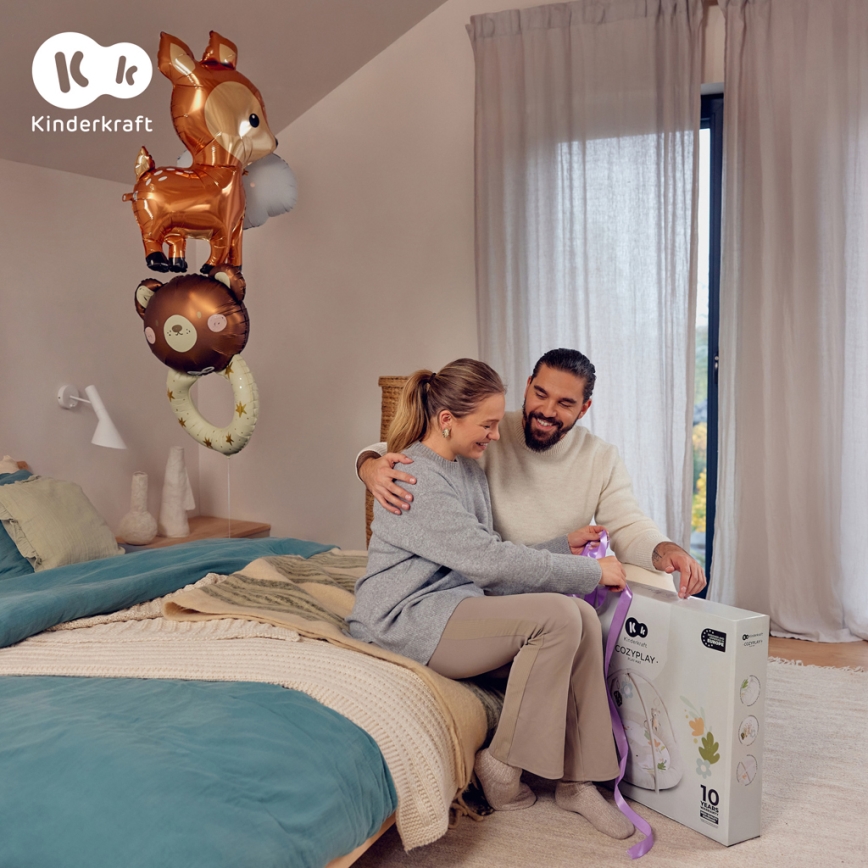 KINDERKRAFT - Saltea de joacă pentru copii COZYPLAY, gri