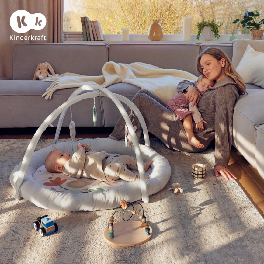 KINDERKRAFT - Saltea de joacă pentru copii COZYPLAY, gri