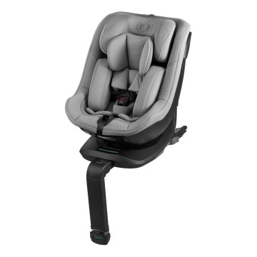 KINDERKRAFT - Scaun auto cu bază rotativă I-GUARD i-Size 40-105 cm, gri
