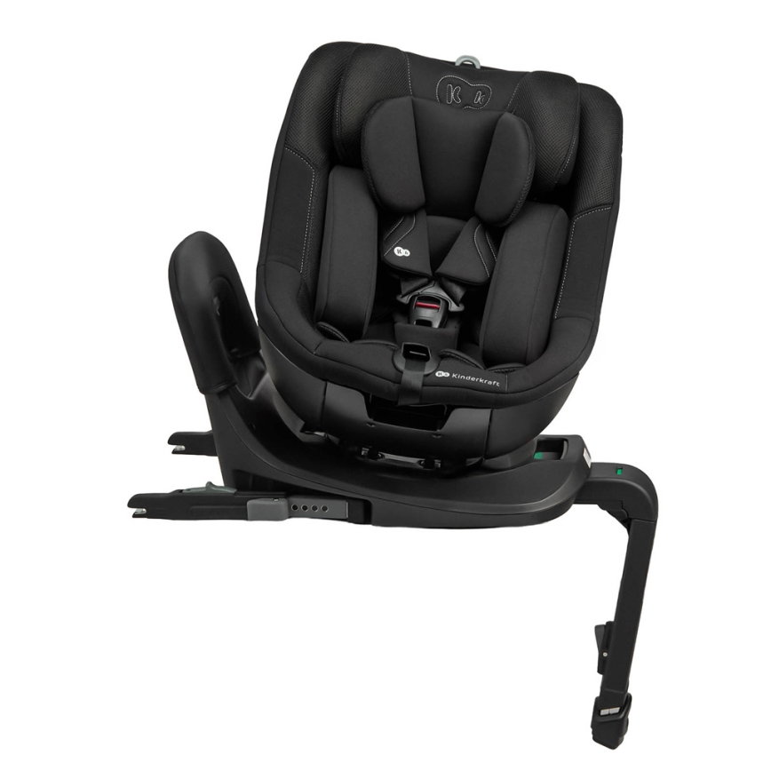 KINDERKRAFT - Scaun auto cu bază rotativă I-GUARD i-Size 40-105 cm negru
