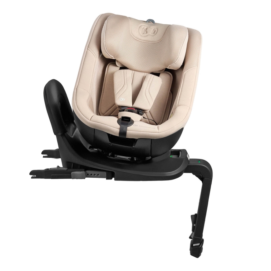 KINDERKRAFT – Scaun auto cu bază rotativă I-GUARD PRO i-Size 61–105 cm, bej