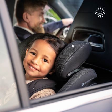 KINDERKRAFT - Scaun auto cu bază rotativă I-GUARD PRO i-Size 61–105 cm, negru