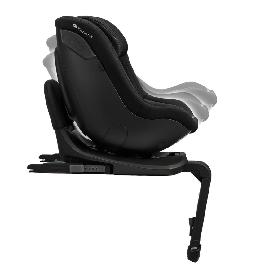 KINDERKRAFT - Scaun auto cu bază rotativă I-GUARD PRO i-Size 61–105 cm, negru