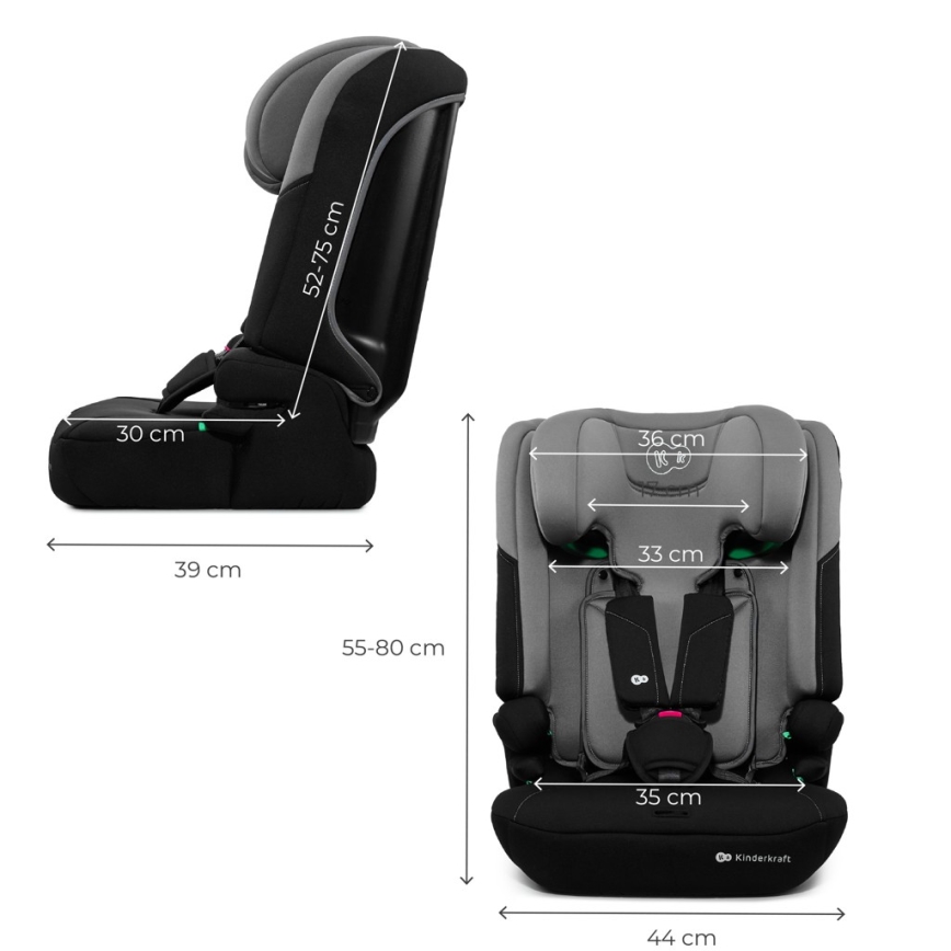 KINDERKRAFT - Scaun auto I-COMFY i-Size 76-150 cm gri