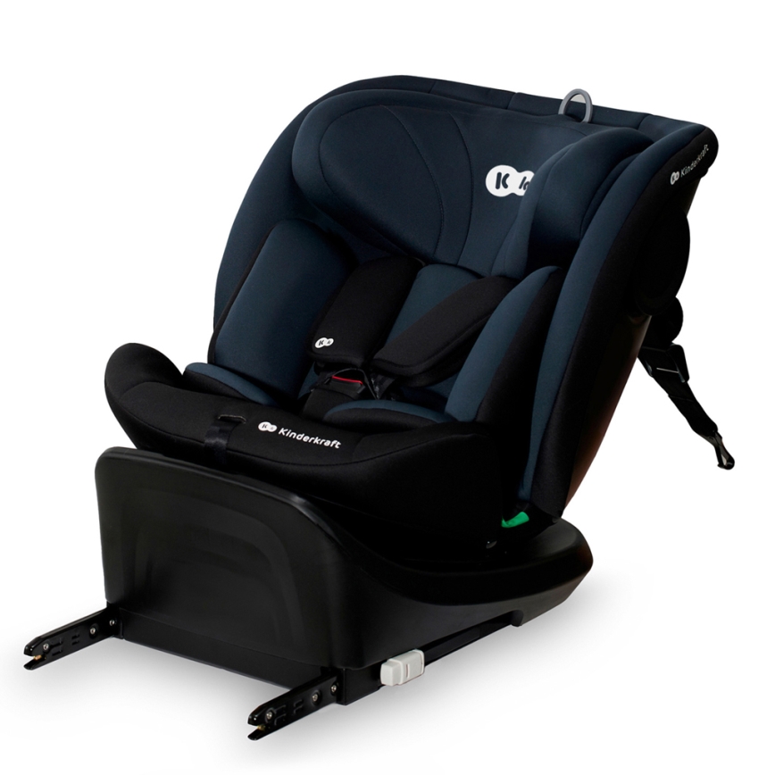 KINDERKRAFT - Scaun auto I-GROW i-Size cu bază rotativă (40-150 cm), negru