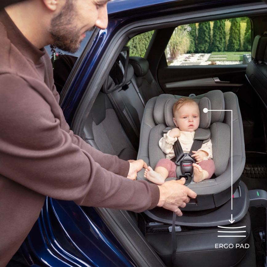 KINDERKRAFT - Scaun auto I-GUARD i-Size 40-105 cm gri