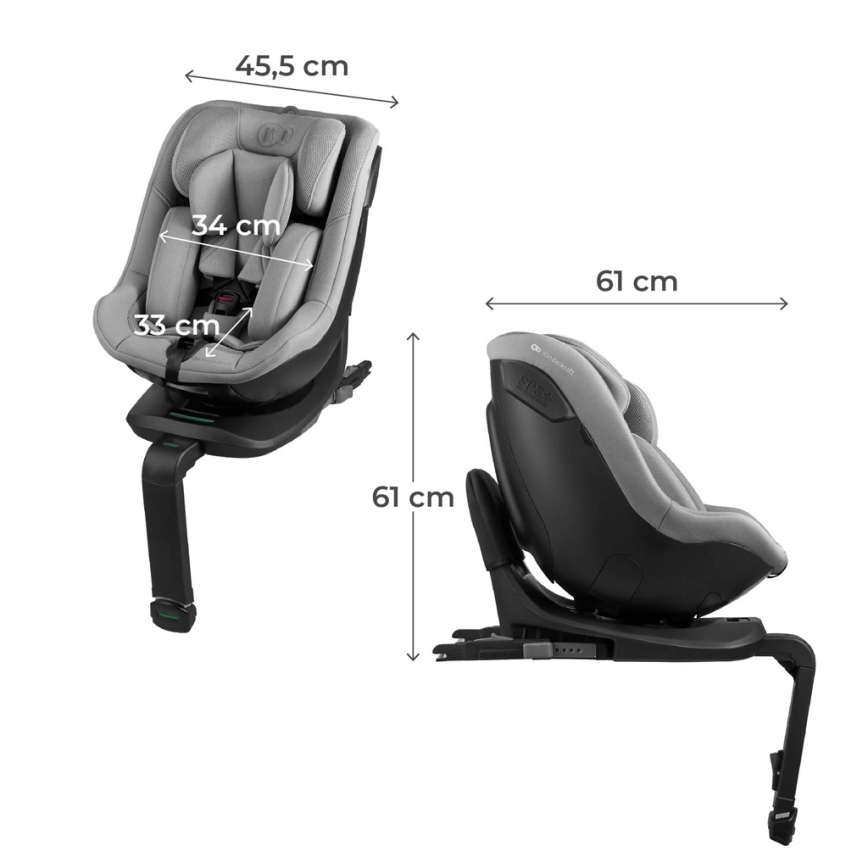 KINDERKRAFT - Scaun auto I-GUARD i-Size 40-105 cm gri