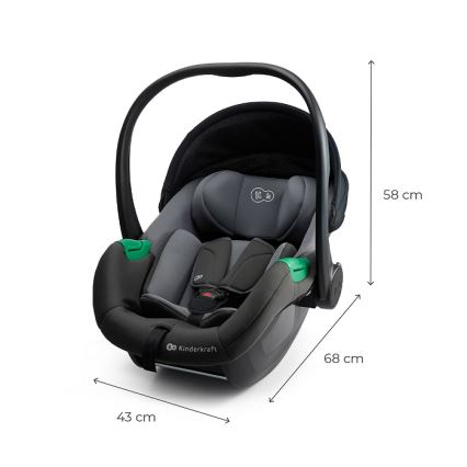 KINDERKRAFT - Scaun auto MINK PRO 2 40-87 cm (0-13 kg) gri
