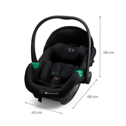 KINDERKRAFT - Scaun auto MINK PRO 2 40-87 cm (0-13 kg) negru