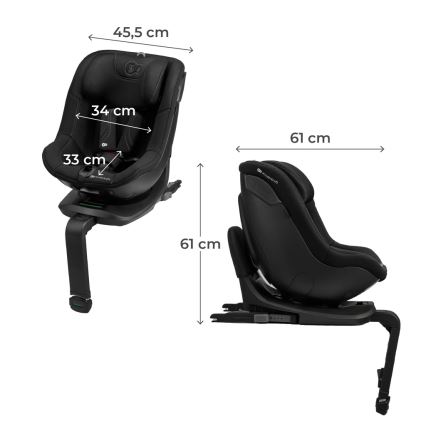 KINDERKRAFT - Scaun auto pentru copii I-GUARD PRO i-Size 61-105 cm negru
