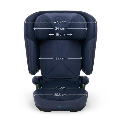 KINDERKRAFT - Scaun auto pliabil UNITY 2 i-Size 100-150 cm, albastru închis