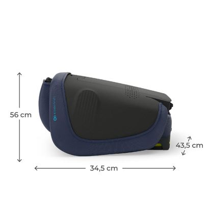 KINDERKRAFT - Scaun auto pliabil UNITY 2 i-Size 100-150 cm, albastru închis
