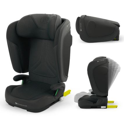 KINDERKRAFT - Scaun auto pliabil UNITY 2 i-Size 100-150 cm negru