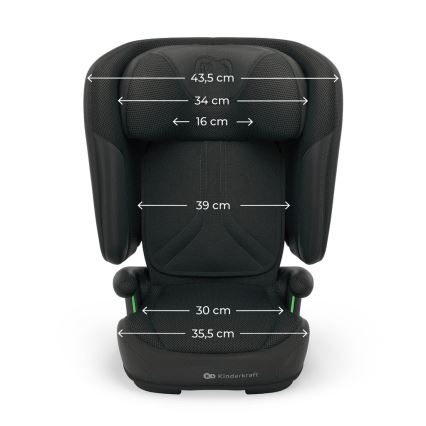 KINDERKRAFT - Scaun auto pliabil UNITY 2 i-Size 100-150 cm negru