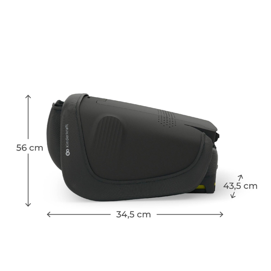 KINDERKRAFT - Scaun auto pliabil UNITY 2 i-Size 100-150 cm negru