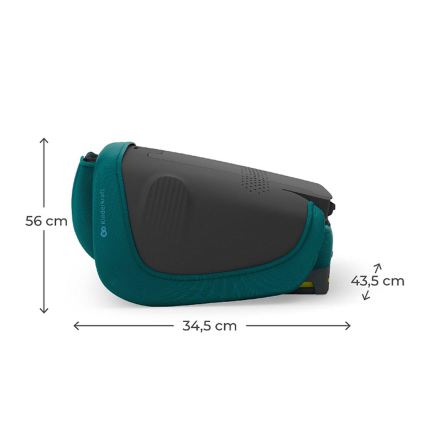 KINDERKRAFT - Scaun auto pliabil UNITY 2 i-Size 100-150 cm, turcoaz