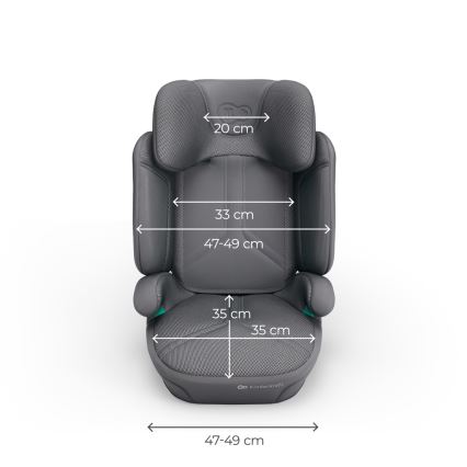 KINDERKRAFT - Scaun auto pliabil XPAND 2 PRO, 100-150 cm, gri