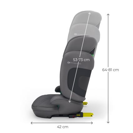 KINDERKRAFT - Scaun auto pliabil XPAND 2 PRO, 100-150 cm, gri