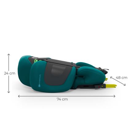 KINDERKRAFT - Scaun auto pliabil XPAND 2 PRO, 100-150 cm, turcoaz