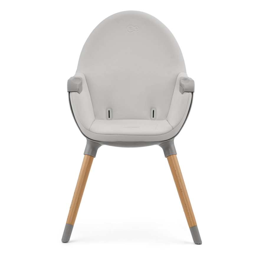 KINDERKRAFT - Scaun de masă pentru copii 2în1 FINI2 fag/gri