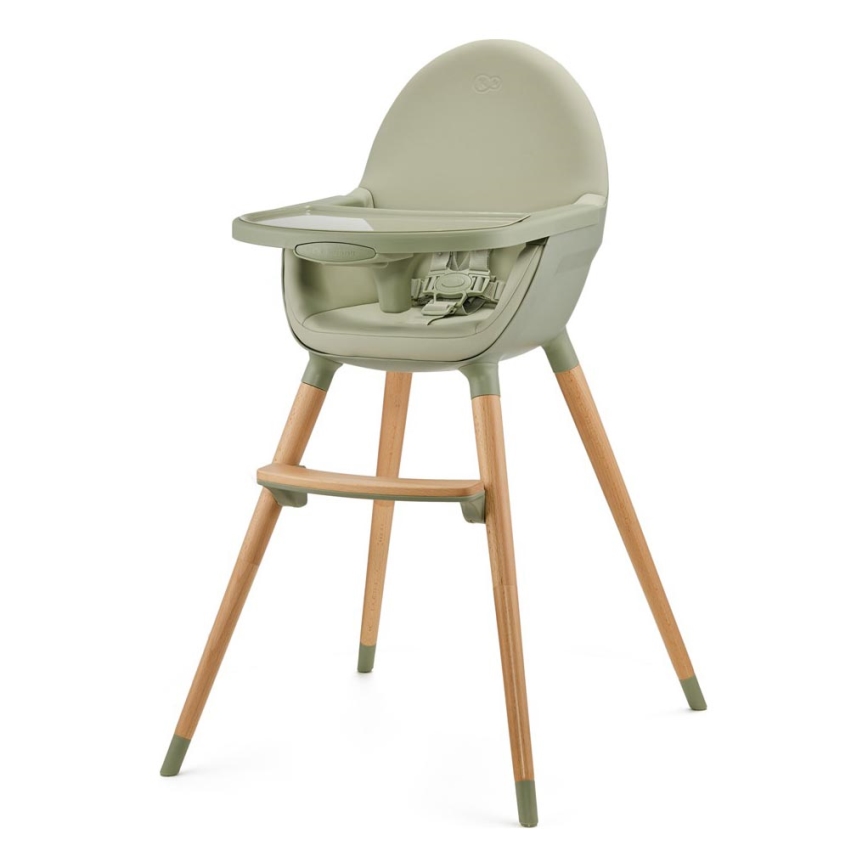 KINDERKRAFT - Scaun de masă pentru copii 2în1 FINI2 fag/verde