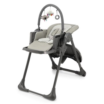 KINDERKRAFT - Scaun de masă pentru copii 2în1 TUMMIE, gri