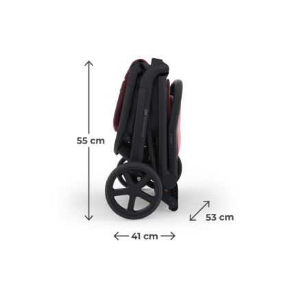 KINDERKRAFT SELECT - Cărucior sport NUBI 3 Dark Ruby