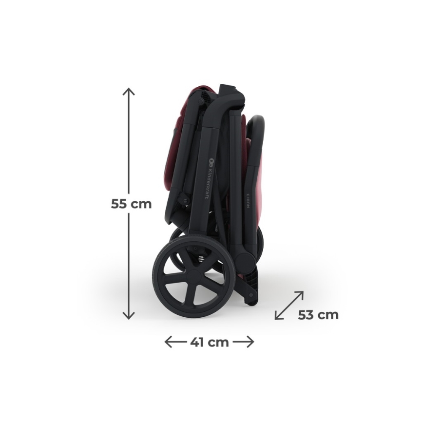 KINDERKRAFT SELECT - Cărucior sport NUBI 3 Dark Ruby
