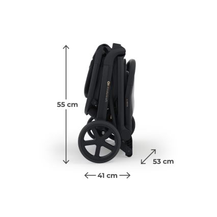 KINDERKRAFT SELECT NUBI 3 - cărucior sport, Midnight Black