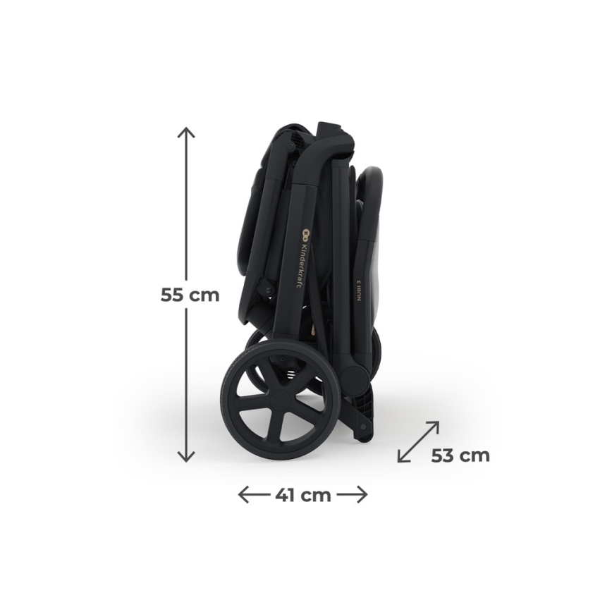 KINDERKRAFT SELECT NUBI 3 - cărucior sport, Midnight Black