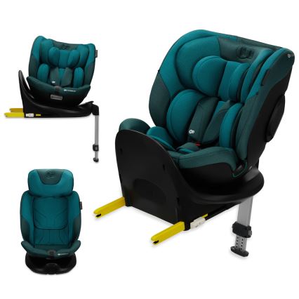 KINDERKRAFT SELECT - Scaun auto cu bază rotativă I-FIX (40-150 cm) Albastru Harbor