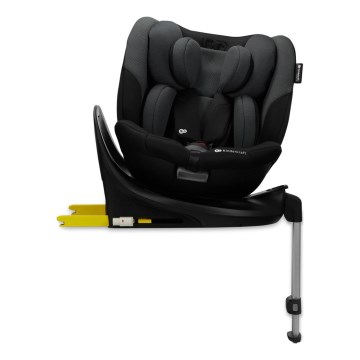 KINDERKRAFT SELECT – scaun auto cu bază rotativă I-FIX (40–150 cm), negru grafit