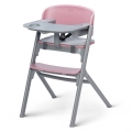 KINDERKRAFT SELECT - Scaun de masă pentru copii 3-în-1 LIVY Premium Aster pink