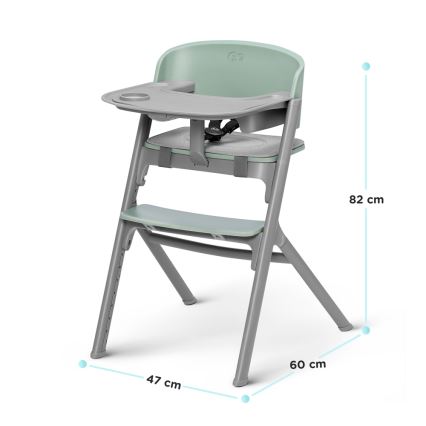 KINDERKRAFT SELECT - Scaun de masă pentru copii 3 în 1 LIVY Premium Olive green