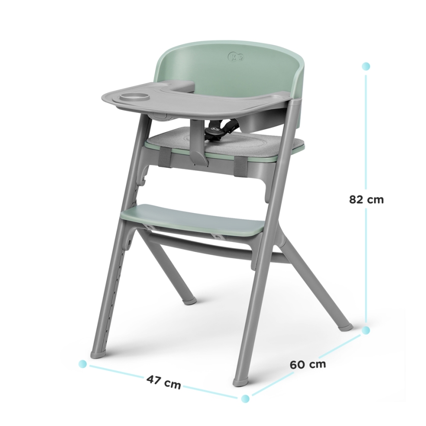 KINDERKRAFT SELECT - Scaun de masă pentru copii 3 în 1 LIVY Premium Olive green