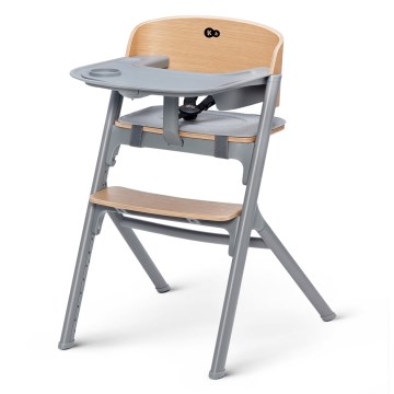 KINDERKRAFT SELECT - Scaun de masă pentru copii 3-în-1 LIVY Premium stejar
